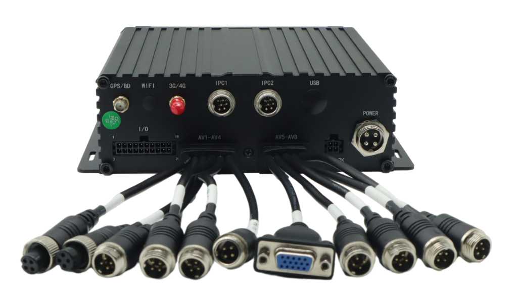 Đầu ghi hình di động trên xe HDD 8CH có GPS Wifi cho xe tải