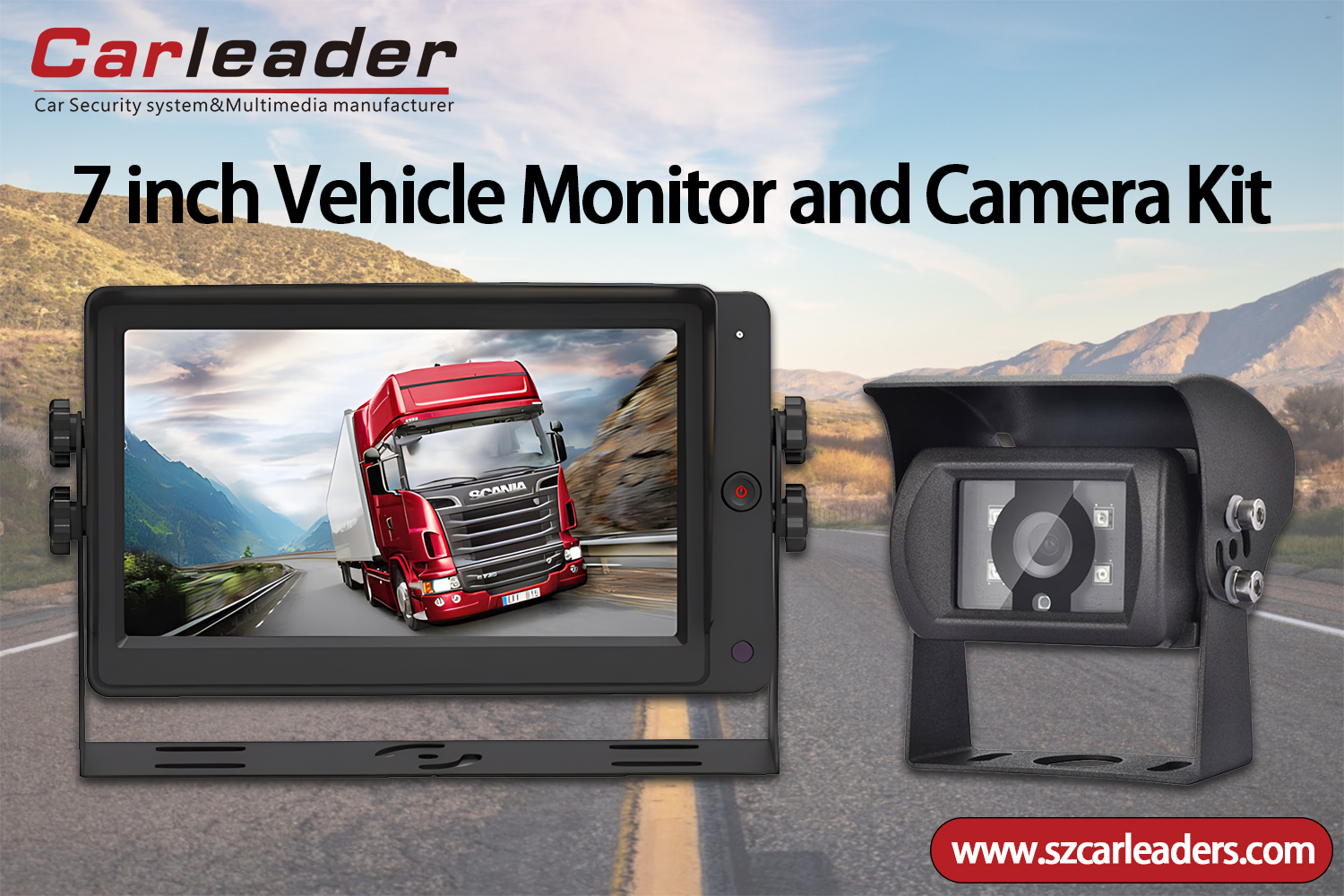 Màn hình xem phía sau 7 inch với camera ngược