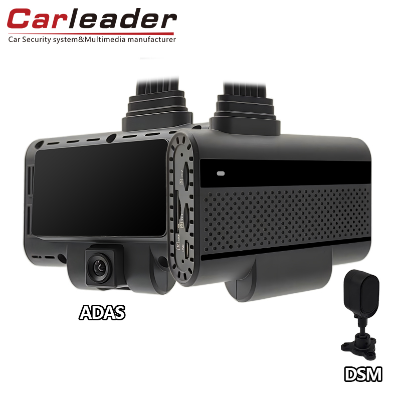 Carleader 4ch Adas+DSM DVR AI Dash camera để quản lý xe hơi