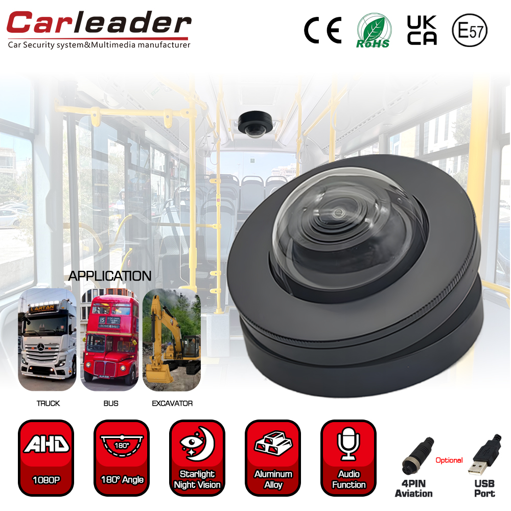 Camera xe vòm rộng 180 độ của Carleader để giám sát trong xe