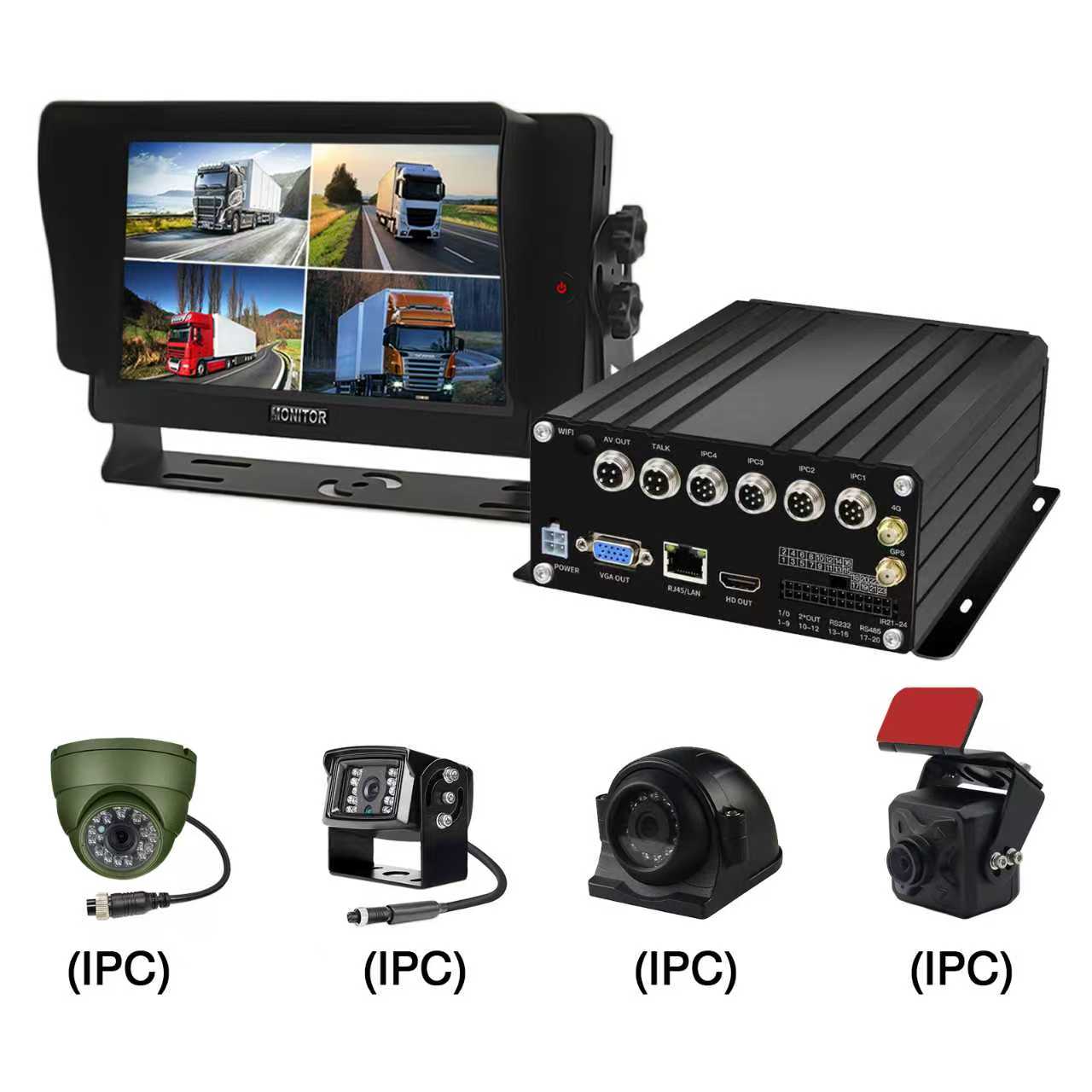 4CH 1080P IPC HDD Xe NVR