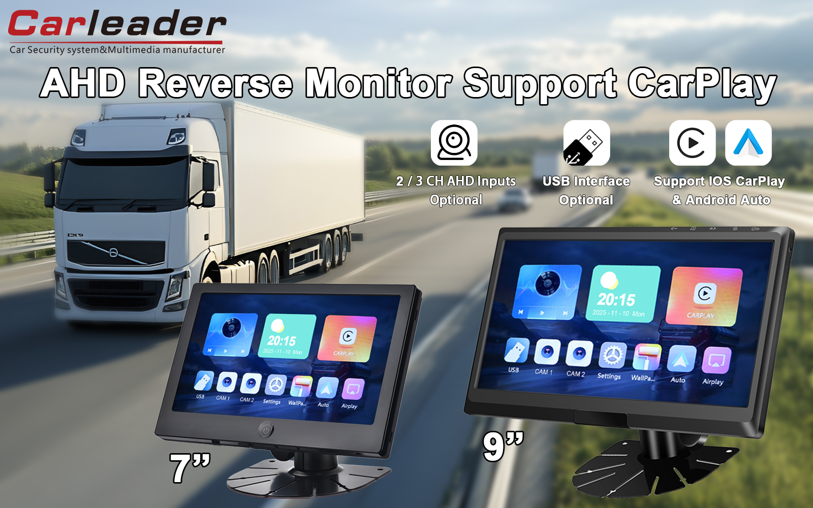 Màn hình xe Carleader 9 inch IPS 2AV AHD Hỗ trợ CarPlay Đa phương tiện: Cánh cổng giúp bạn lái xe thông minh hơn, an toàn hơn