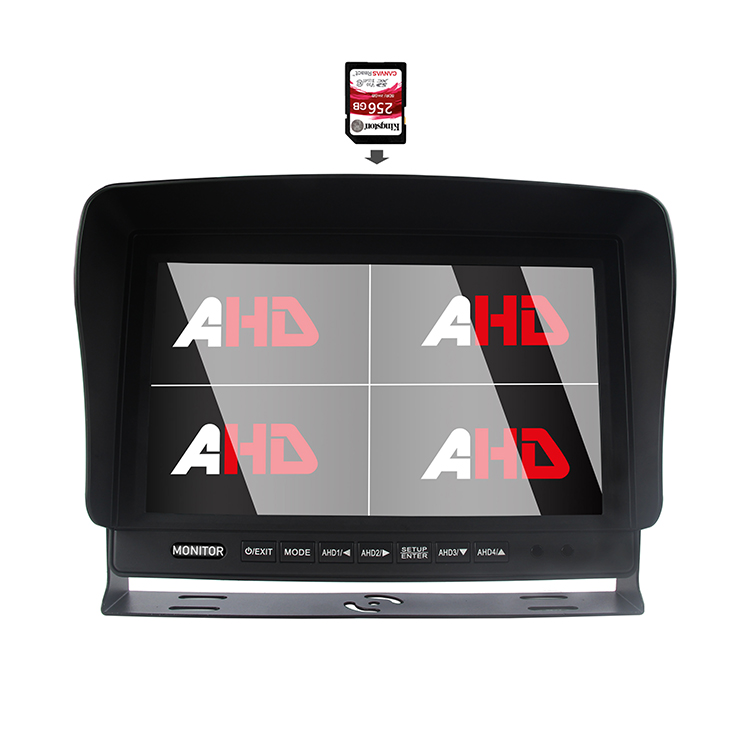 Màn hình chia đôi 4 màn hình SD DVR Carleader 10,1 inch AHD Màn hình chia đôi 4 màn hình SD DVR Carleader 10,1 inch AHD