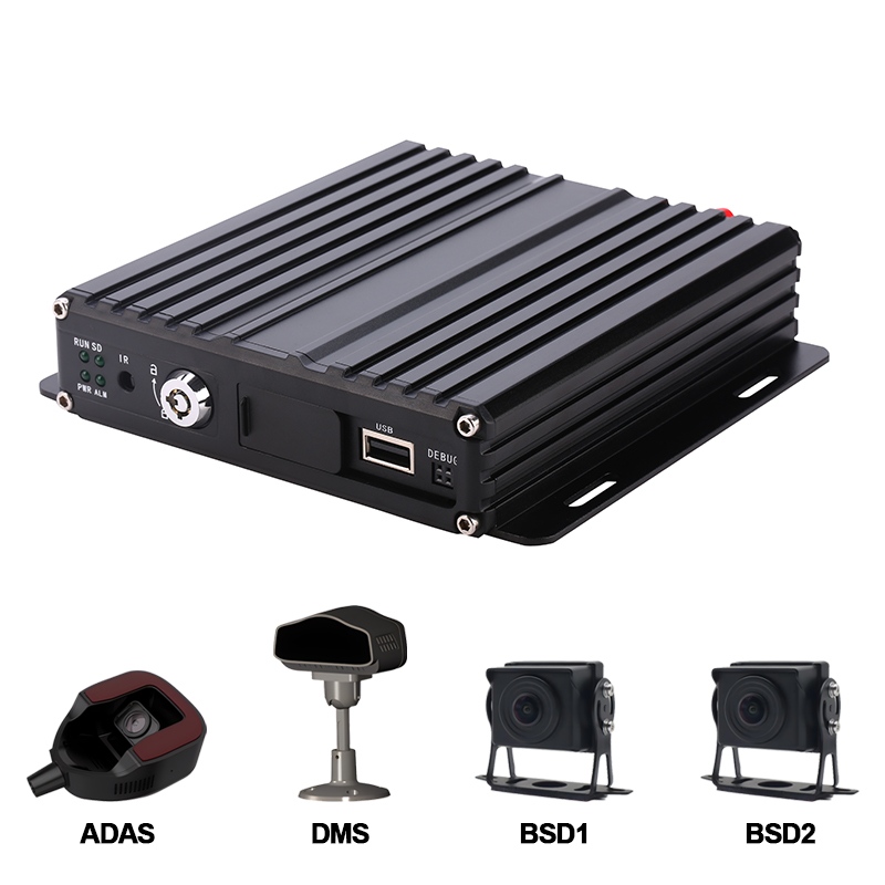 Hỗ trợ DVR di động 4CH AI SD ADAS+DMS+BSD