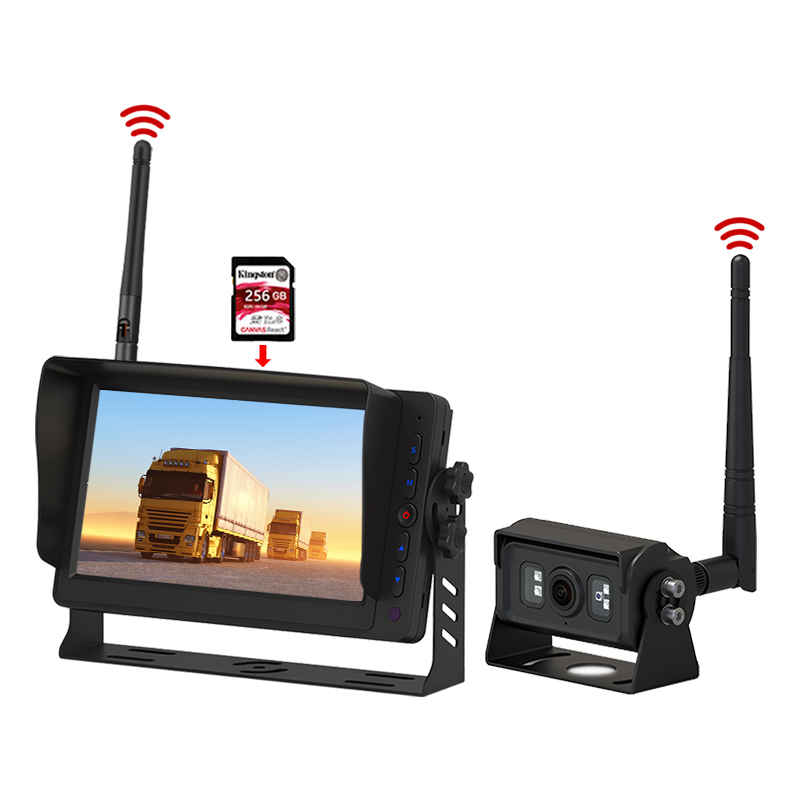 Ghi DVR 7 inch Hệ thống giám sát không dây kỹ thuật số 2.4GHz