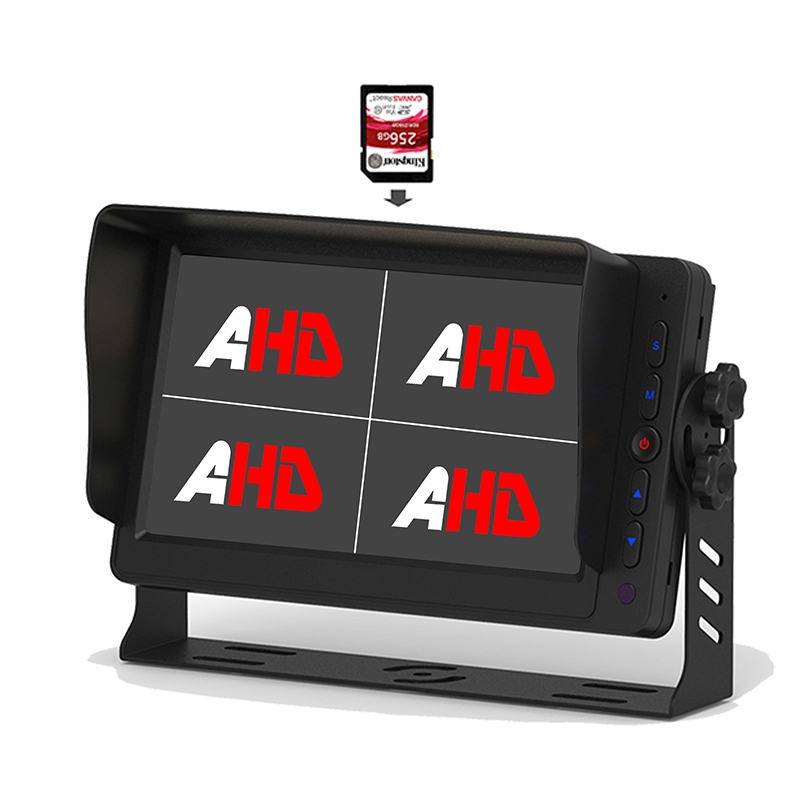 Màn hình AHD ghi video xe tải 7 inch Quad Display