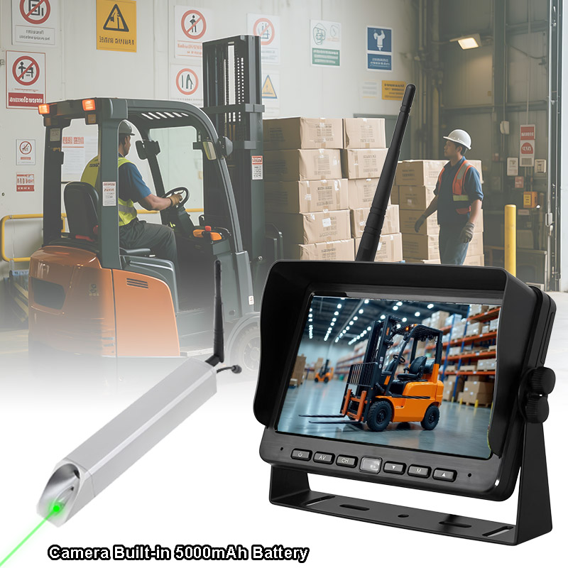 Hệ thống camera xe nâng có thể sạc lại không dây Hỗ trợ định vị bằng laser